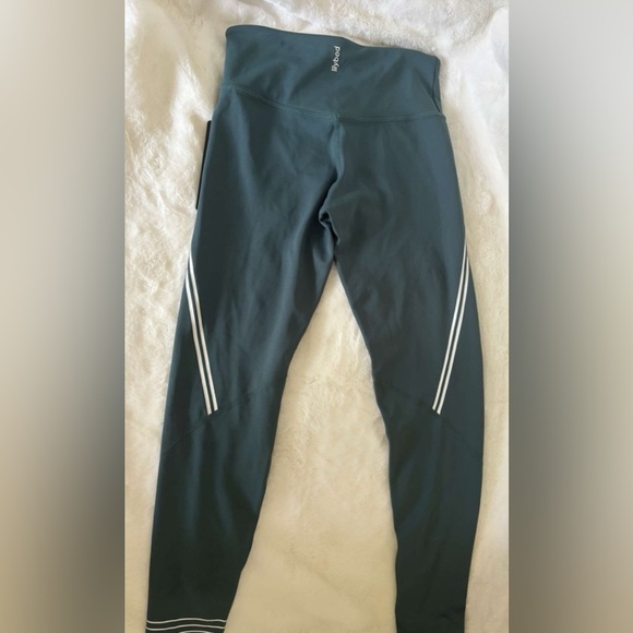 Lilybod Teal Leggings with White Accents - Picture 2 of 4